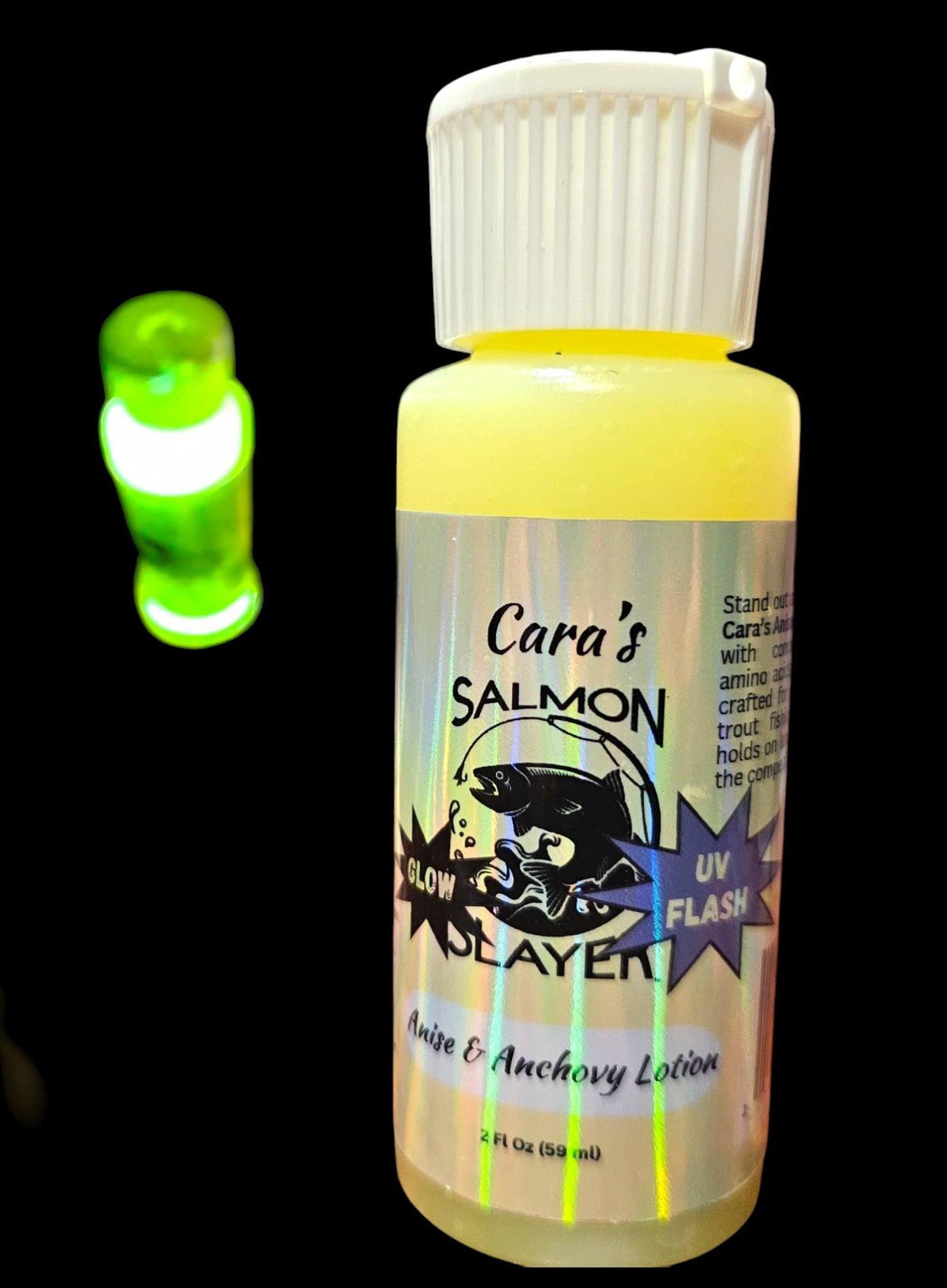 Cara's Salmon Slayer Anise & Anchovy Lotion with UV Flash