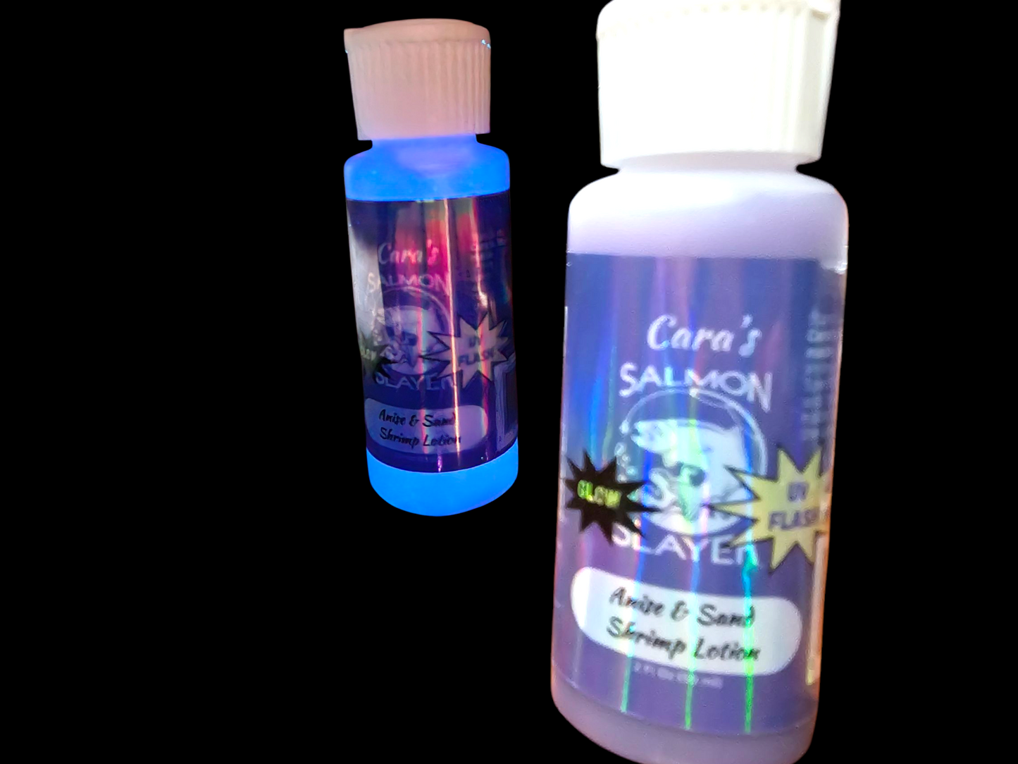 Cara's Salmon Slayer Anise & Sand Shrimp Lotion with UV Flash