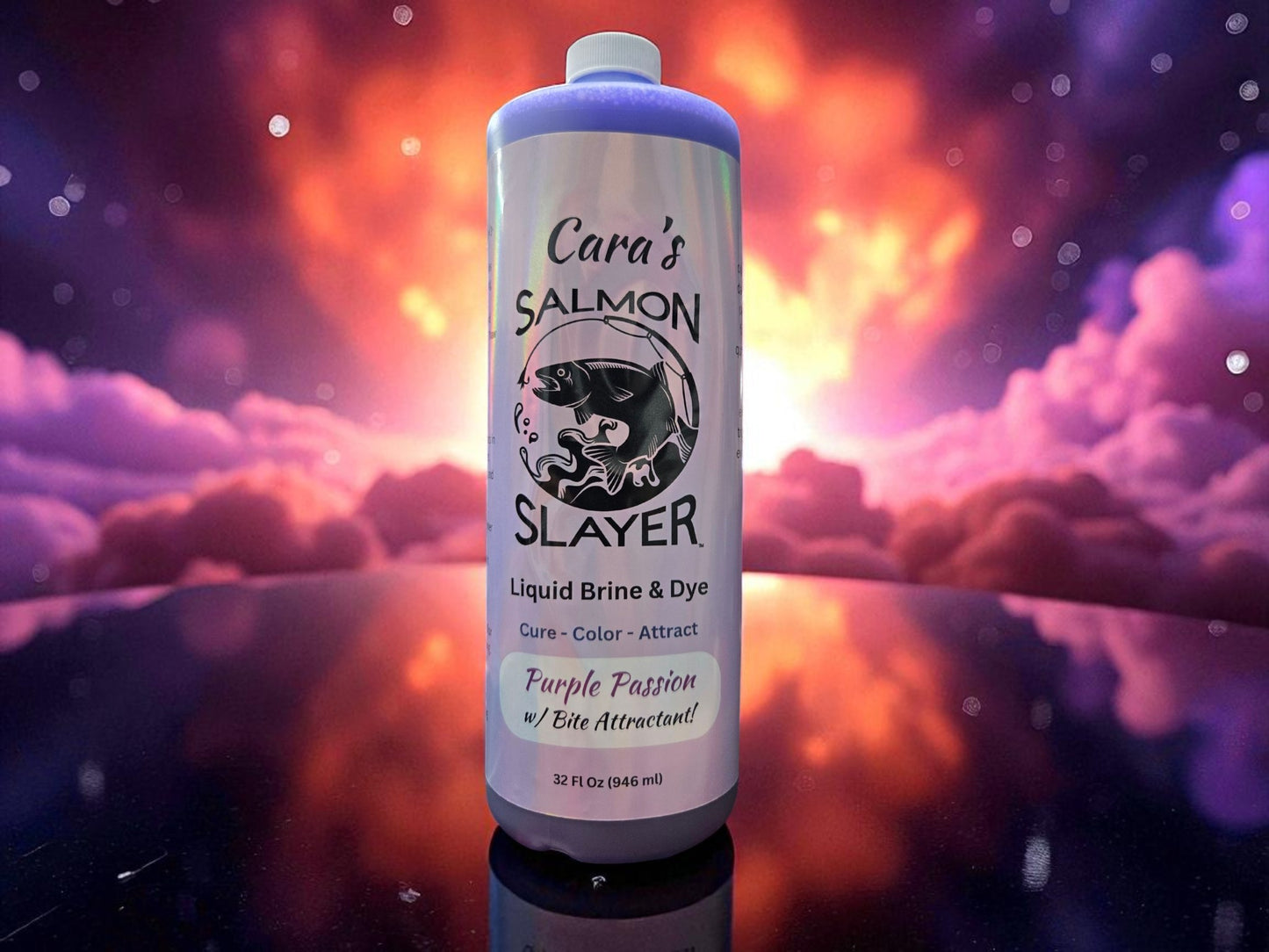 Cara's Salmon Slayer Liquid Brine & Dye - Purple Passion 32z