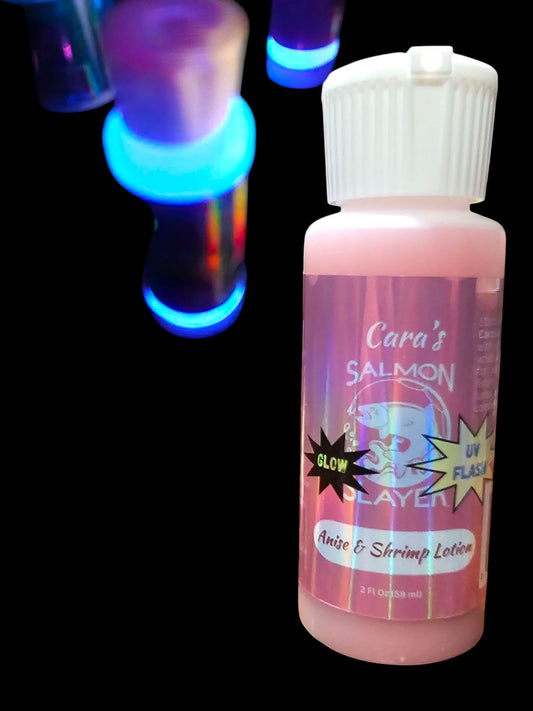 Cara's Salmon Slayer Anise & Shrimp Lotion with UV Flash