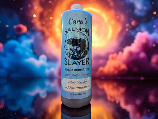 Cara's Salmon Slayer Liquid Brine & Dye - Blue Strike