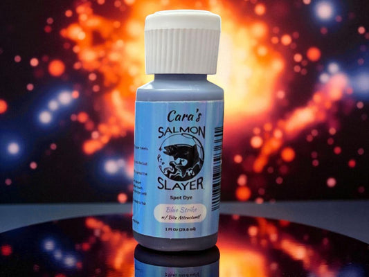 Cara's Salmon Slayer Spot Dye - Blue Strike 1z