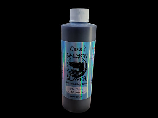 Cara's Salmon Slayer Bait Dye & Brightener Blue Strike