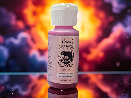 Cara's Salmon Slayer Spot Dye - Neptune's Flame 1z
