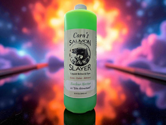 Cara's Salmon Slayer Liquid Brine & Dye - Nuclear Nectar 32z