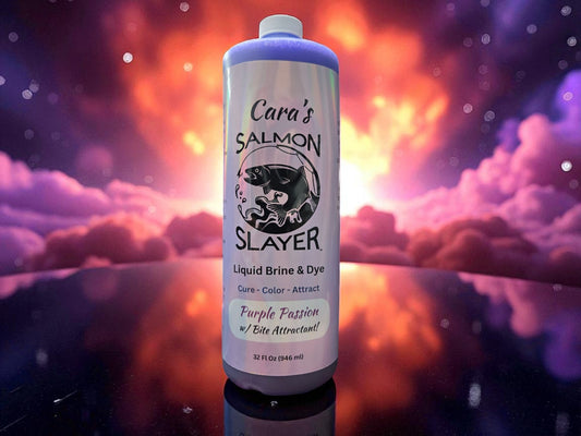Cara's Salmon Slayer Liquid Brine & Dye - Purple Passion 32z